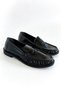 Oliver Black Patent Leather Ruched Women's Loafer - 4