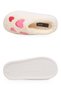 AkınAlbella White-Pink Woolen, Heat-Retaining, Patterned, Lightweight, Comfortable Women's House Slippers E451.Z.0061 - 5