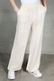 Women's muslim fabric trousers - stone - 36146 - 3