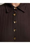Brown Slim Fit Knit Blouse 50331341-VR029 - 6