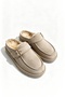 Cozzy Beige Plush-Lined Women's Winter Slippers