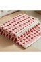 Striped 100% Cotton Hand Towel, RED, 50 x 70 cm, Set of 2 - 5