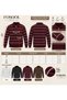 Men’s Polo Collar Zipper Knit Sweater – Long-Sleeve Winter Casual Sweater – White, Black, Burgundy, Brown - 6