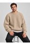 Basic Oversized Men's Winter Knit Sweater ZS-1 - 3