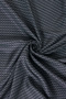 Geometric Patterned Silk Twill Scarf, Black - 2
