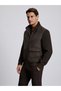Brown Melton Coat 50331916-VR029 - 3