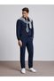 Navy Blue Slim Fit Canvas Pants 50331846-VR033 - 3