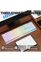 لوحة مفاتيح كمبيوتر لاسلكية M104 RGB، تحتوي على 104 مفتاحًا، مع لوحة أرقام. - 3