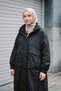 Hooded Windbreaker Jacket with Large Pocket Detail and Detailed Back, Model 530122, Black - 2