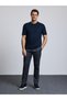 Navy Blue Regular Fit Basic T-Shirt 50331677-VR033 - 4