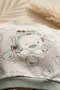 Baby Teddy Bear Embroidered 100% Cotton Sweatshirt and Pants Set - Green - 5