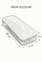 Set of 3 Freezer Storage Containers with Lids, Clear Refrigerator Organizers - 1 Liter - 4