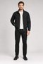 Men's stand-up collar zippered bomber jacket with pockets and elastic details. - 2