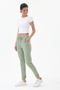 Women's Italian-Style Drawstring Waist Stretch Fabric Straight-Leg Pants, Sizes 38–44 - 3
