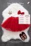 Girls' Sahra Red Tutu Costume: New Year's, Birthday, and School Performance Skirt - 3