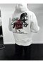 White Humble Embroidered Hooded Sweatshirt TW-7070 - 4