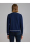 Navy Blue Slim Fit Basic Knit Cardigan 50333949-VR033 - 5