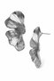 Women's Lacquer Coated Butterfly Wing Appearance Studded Model Earrings - 3
