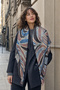 Double Sided Honeycomb Cashmere Winter Scarf Shawl 100X100 cm - 4