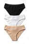 Women's 3-Pack of Thin, Cotton Briefs with Elastic Waistband