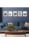 مجموعة من 5 إطارات صور مقاس 11 × 14 بوصة - مع ورق تغليف مقاس 8 × 10 بوصة - لون خشب البلوط الطبيعي. - 5