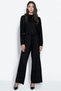 Shimmery Wide-Leg Knit Pants