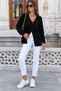 Women's Cardigan – Braided V-Neck Button-Down Knit Cardigan - 3