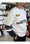 White Ravage Printed Washed Sweatshirt ES-188 - 7