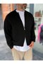 Basic Knit Cardigan with Black Zipper PM-017 - 3