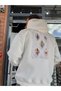 White Hooded Sweatshirt with Mono Patch SW-5212 - 4