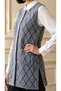 Crew Neck Tunic Knit Soft Vest / Charcoal Grey - 2