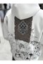 White Holographic Hooded Sweatshirt SW-5261 - 4