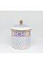 12 CM MEDIUM-SIZED ENAMEL JAR & SUGAR BOWL WITH ETHNIC PATTERN - 4