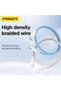 USB C to USB C Cable, PD 100W Braided USB C Fast Charging Data Cable for iPhone 16/16 Plus/16 Pro/16 Pro Max/15, MacBook Pro, iPad Pro, Dell XPS, Samsung Galaxy S24/S23/S22 Ultra, Switch, Pixel 1M - 3