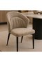 Dining chair with a streamlined design and modern luxury