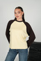 Women's Long-Sleeved Crew-Neck Paneled Casual Sweatshirt with Ribbing - 6
