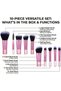 Makeup Brush Set, Pack of 10 - Stylish Handle Makeup Brushes Professional Face Powder Foundation Blending Blush Eye Shadow Cosmetic Brushes for Girls. - 2