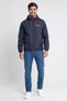 Men Regular Fit Long Sleeve Windbreaker Jacket, Navy - 2