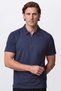 Stretch Fabric Polo Collar T-Shirt with Zipper
