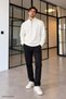 Men's Half-Zip Mock Neck Oysho Fabric Regular Fit Sweatshirt 5872 - 3