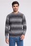 Men Crew Neck Knitted Sweater, Multicolor