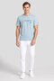Men Regular Fit Short Sleeve Outdoor T-Shirt, Dusty Blue - 2