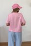 Women's Crew Neck Regular Fit Basic T-Shirt, Pink - MS0001353 - 5