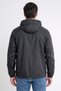Men Brand Logo Long Sleeve Windbreaker Jacket, Dark Grey - 4