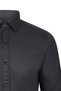 Black Slim Fit Shirt with a Slim Collar and Long Sleeves - 2
