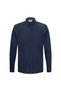 Navy Blue Comfort Fit 100% Cotton Button-Down Collar Long-Sleeve Casual Shirt