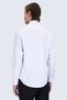 White Comfort Fit Button down Collar Long Sleeve Shirt - 5