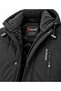 Outdoor hooded water and windproof quilted fleece-lined fiber-padded softshell jacket 7821 - 4