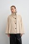 Seam Detail Cashmere Jacket Bone - 3