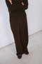 SOFT-TEXTURED PANTS WITH A ELASTIC WAISTBAND AND POCKETS, BROWN - 3